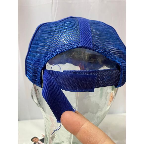 Ford Oval Vintage Patch Hat Blue Trucker Retro Mesh snapback - Picture 3 of 8